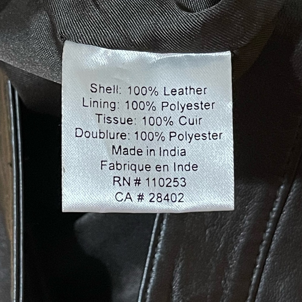 Panache New Frontier Chocolate Brown Leather Pants - Picture 4 of 4